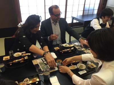 登喜和　昼食　ベノンさんご夫妻　