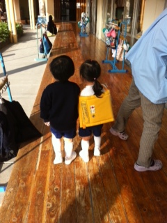 本日も往丸くん、体験入園2日目・・・at　聖母幼稚園
