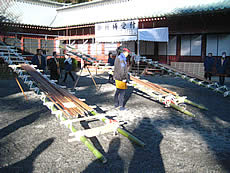 纏と梯子の安全祈願