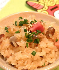 本日更新！『福豆のガーリック中華おこわ』