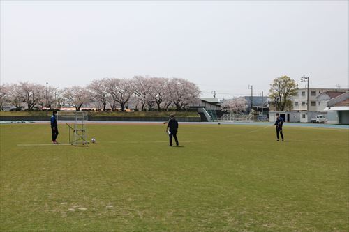 グランドの性能テストのお手伝いをしました！