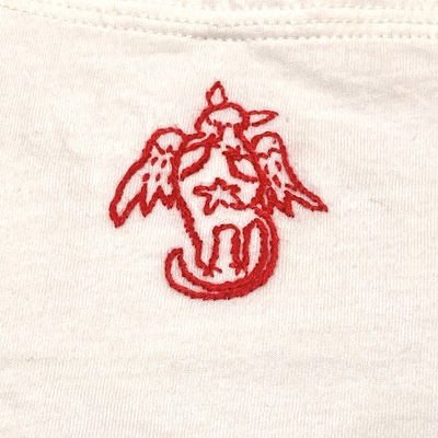ワンポイント刺繍Tシャツ　　ババグーリ