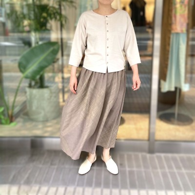 コットンかすり　③　　ヨーガンレール