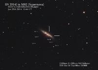 大熊座のM82バースト銀河に現れた超新星