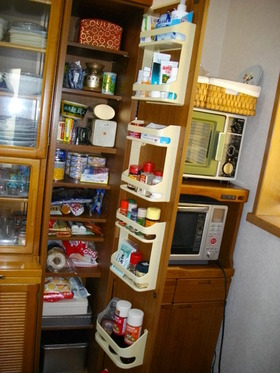 台所調味料と食品保存ストッカー