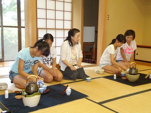 お手前練習開始（川根）