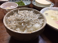 冬のちりめんご飯