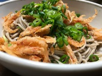 桜えびバラ揚げぶっかけ蕎麦