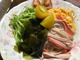 豆板醤の冷やし中華