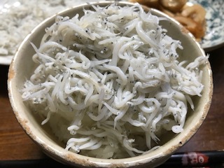 茹でたてしらすご飯