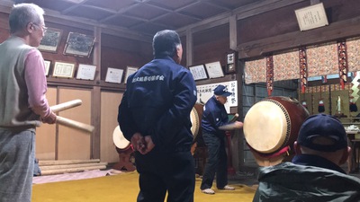お太鼓練習