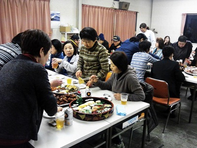 食品工場の大新年会