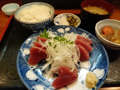 カツオのお刺身定食