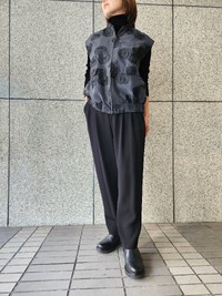 L'EQUIPE　フラワーカットジャガードベスト