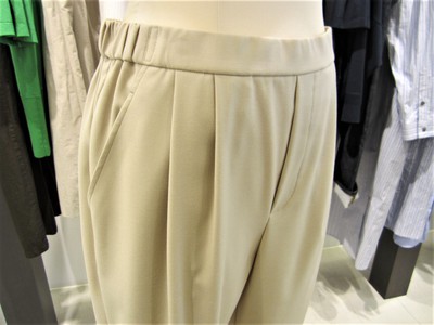 LEQUIPE　ポリエステルレーヨンギャバストレッチパンツ
