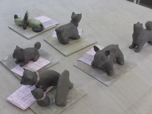 陶芸..陶器の干支「戌」作り教室