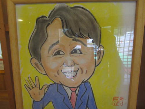 似顔絵ウフフ展示中！