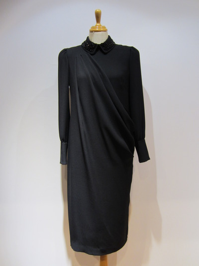 yoshie inaba シルクジョーゼットワンピース